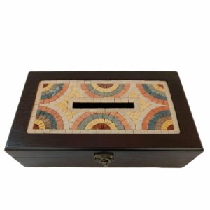 Mosaic Embellished Wooden Box (27 cm x 16 cm)