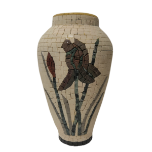 Mosaic Heritage Vase – Black Iris Design