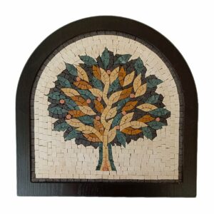 Jericho Tree Arched Mosaic – 30 x 30 cm